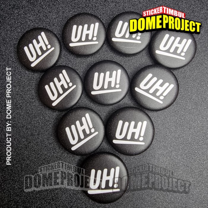 UH! PIN PENITI 25MM BUTTON PIN AKSESORIES ROMPI AKSESORIES TAS