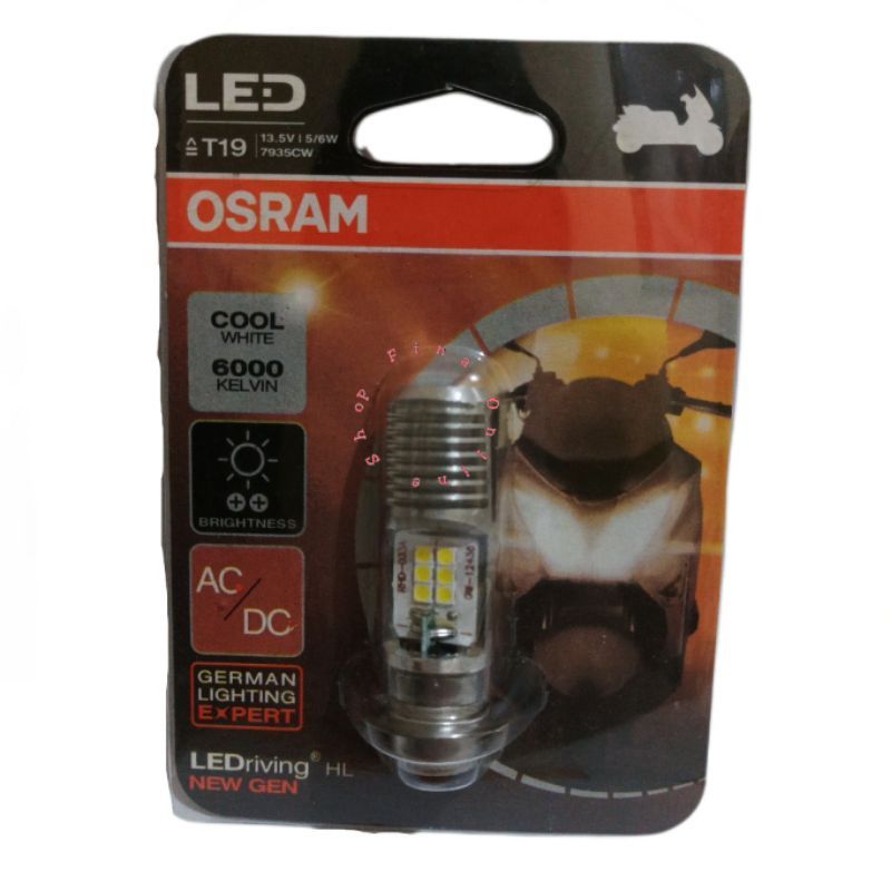 Bohlam Lampu LED Kaki 1 Osram T19 / CRun / Moto Led / Moscow / HS1 / MBK-Osram
