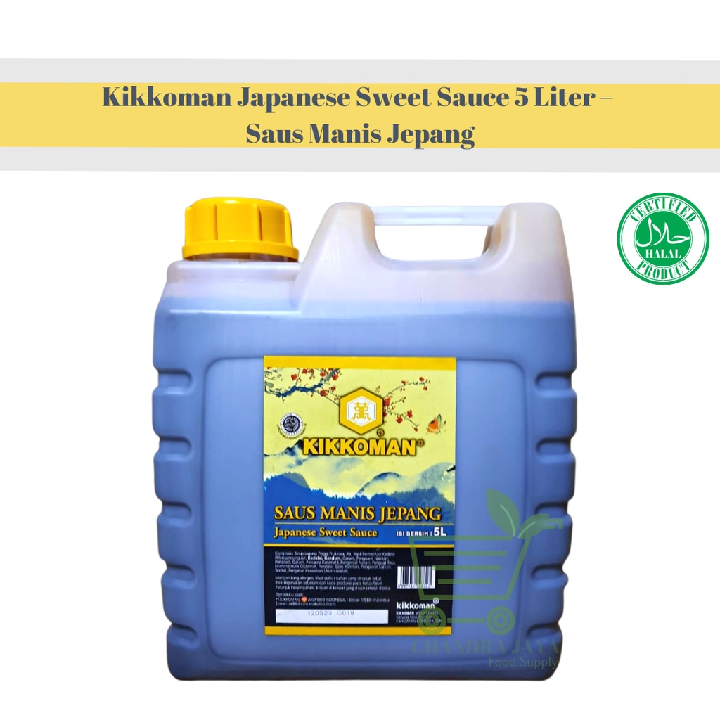 

Kikkoman Japanese Sweet Sauce 5 Liter – Saus Manis Jepang