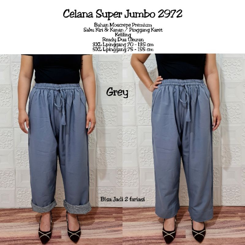 Celana Basic Wanita Super Jumbo 2972