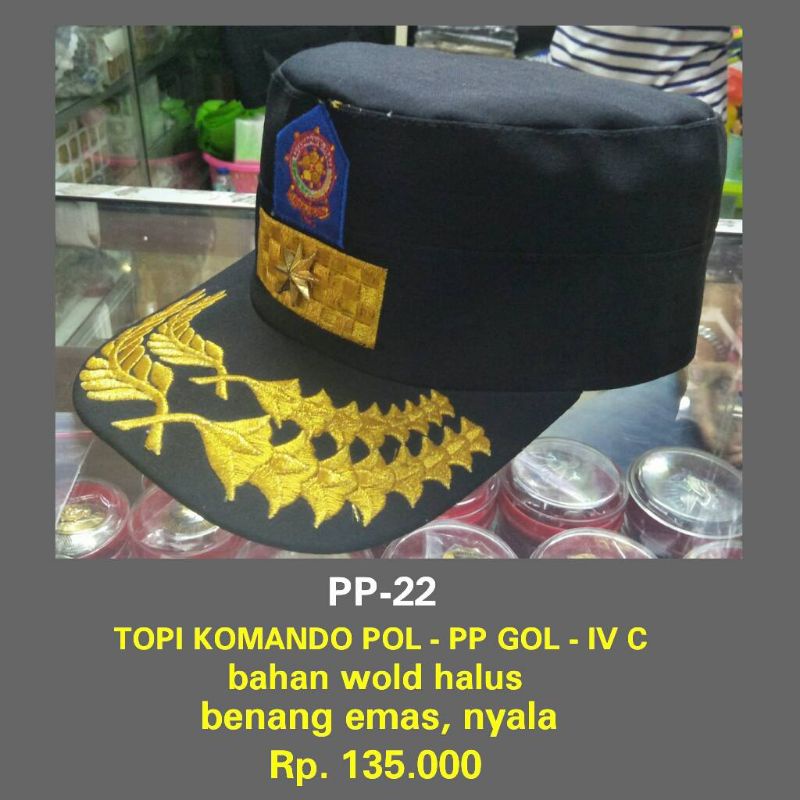 pp-22 topi komando pol pp golongan 4 c