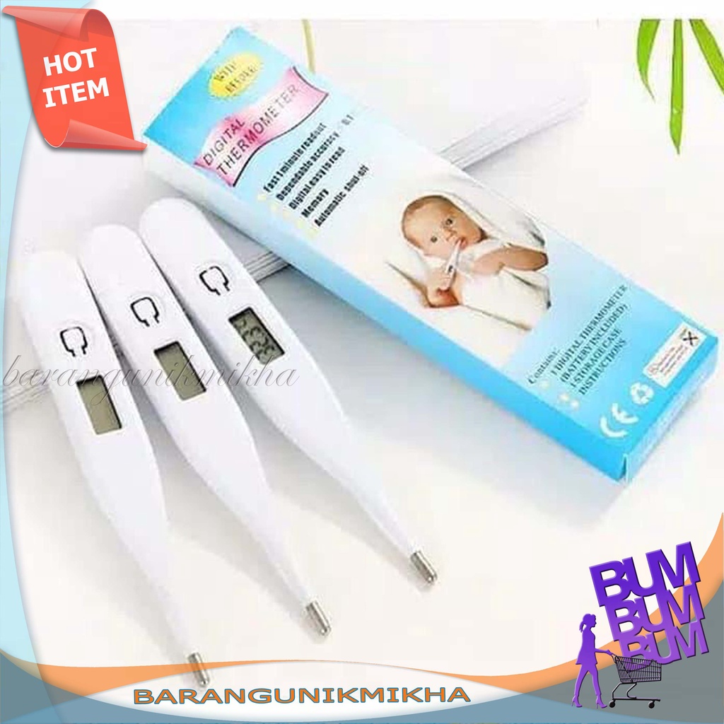 Thermometer Digital Alat Pengukur Suhu Badan Tubuh Bayi Baby Anak termometer mulut ukur ketiak anus