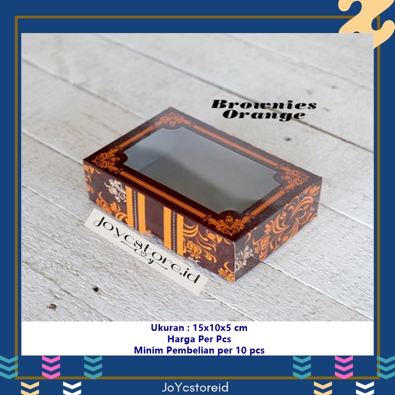 

Kotak BROWNIES Orange Small Dus Brownies 15x10x5/ Box Kue / Box Jajan / Snack Box / Kotak Kue / Kotak Roti / Kotak Jajan / Dus Kue / Dus Jajan / Dus Snack / Kardus /Packaging / Kemasan / Kotak Kemasan / Box Cake / Box Rice / Box Tart / Dus Kemasan