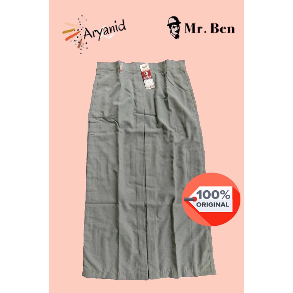SERAGAM SEKOLAH MR BEN ROK SMA ABU ROKOK PANJANG SPAN