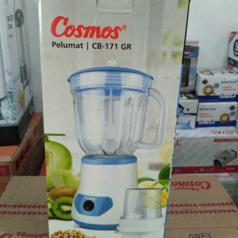 COSMOS BLENDER KACA 2in1 GELAS CB 171 172 G 171G KAPASITAS 1 LITER PEMECAH ES BATU GARANSI RESMI