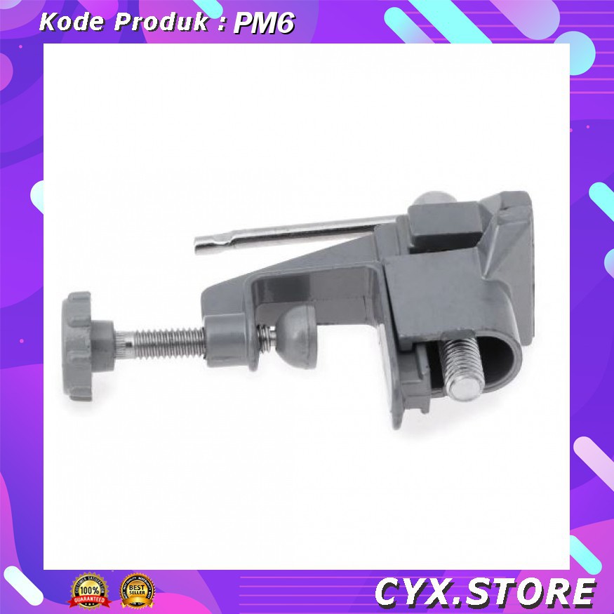 PM6 YTC Vise Clamp Capit Meja Alat Penjepit Kayu 12E8F3 Silver Grab Medan