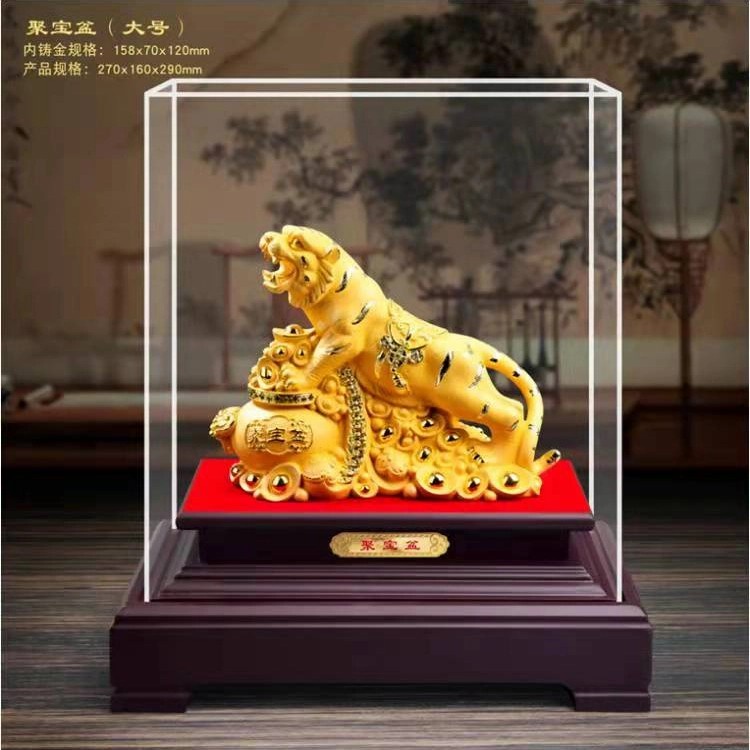 GROSIR Patung Macan Emas 2022 Pajangan Gift Set Imlek Kado Imlek Murah - Set Box MINI