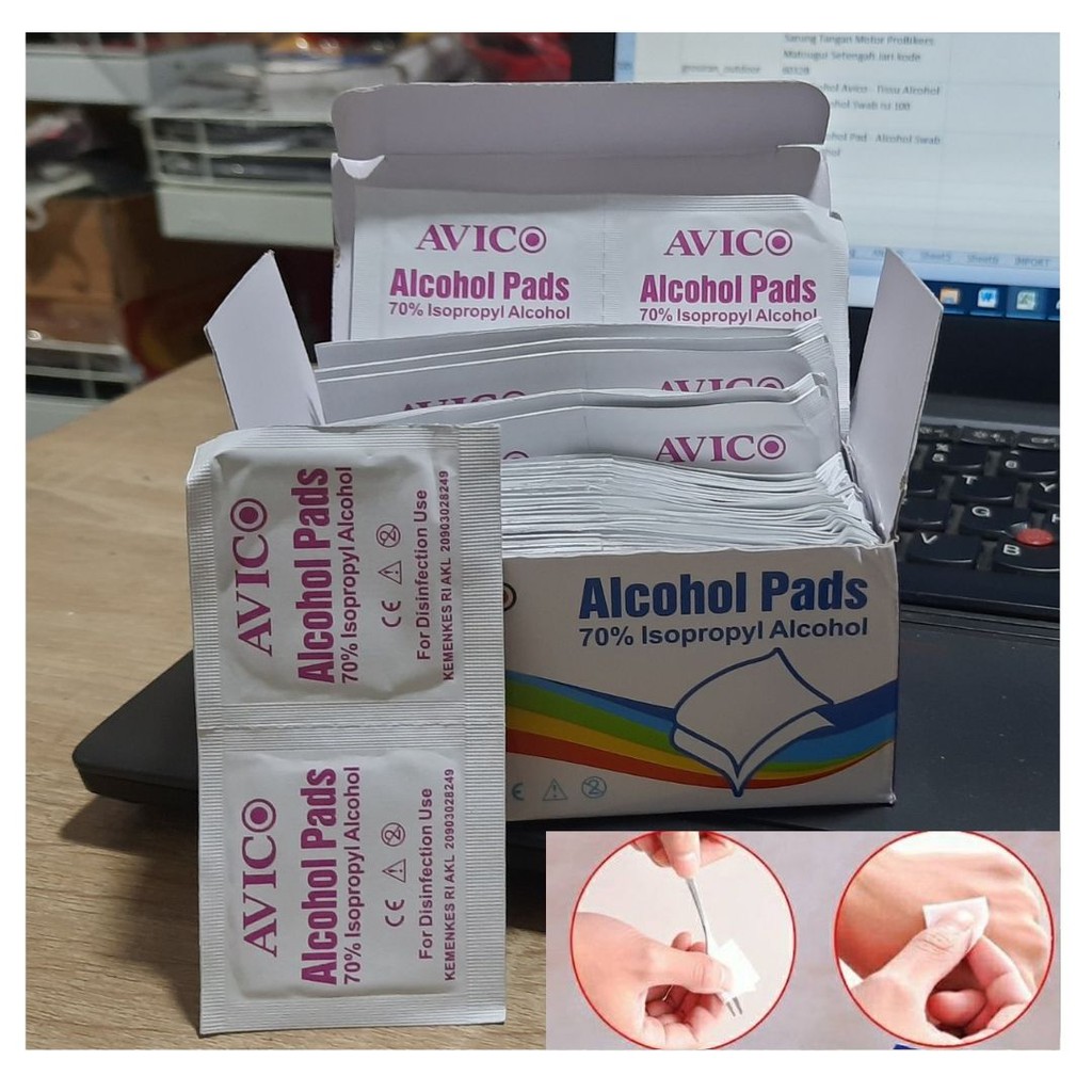 Alcohol Swab Pads Tisu Alkohol Serbaguna isi 100 pcs 113171
