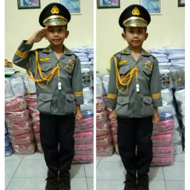 BAJU PROFESI ANAK POLISI JENDRAL | Shopee Indonesia