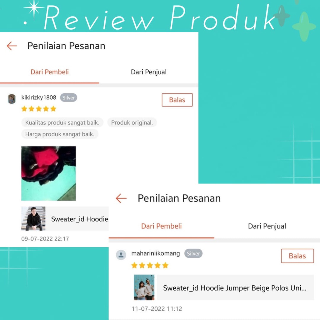 SWEATER_ID Hoodie Jumper Hijau Tosca Polos Unisex
