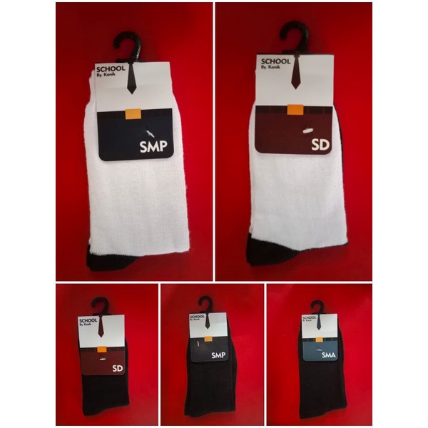 Kaos Kaki SD, SMP, SMA Putih-Hitam, Putih-Polos, Hitam-Polos &amp; Kaos Kaki Paskibra