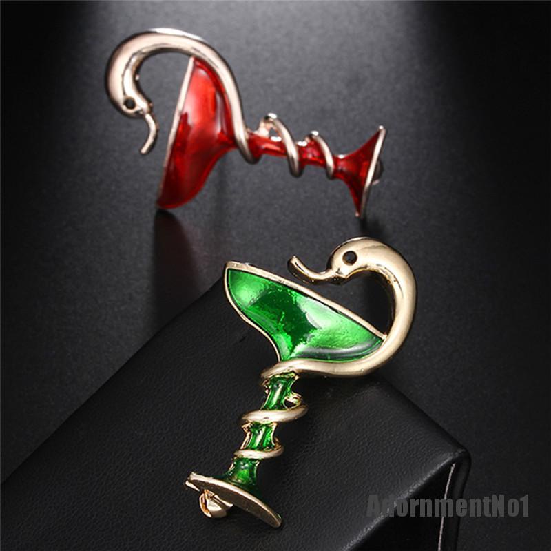 (Adornmentno1) Bros Pin Enamel Bentuk Ular Untuk Wanita