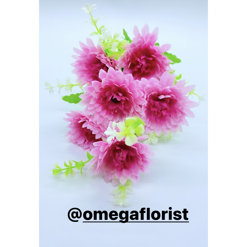 BUNGA SERUNI MINI X 7 ARTIFICIAL Bunga Artificial/Bunga Plastik/Bunga Dekorasi/Dekorasi Pernikahan/Pernikahan-Pink