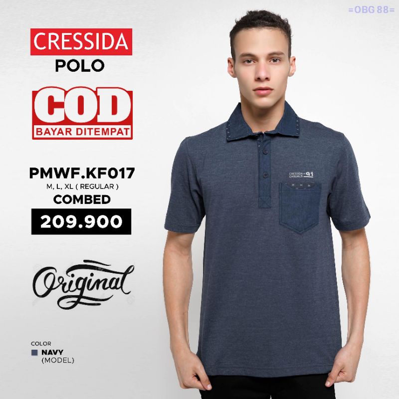 Cressida original Kaos polo pria Kaos kerah pria Cresida Polo shirt Cressida PMWF.KF017