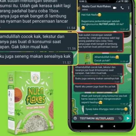 

ㆀ NUTRIFLAKES SEREAL UMBI GARUT SOLUSI MAAG & ASAM LAMBUNG ヹ