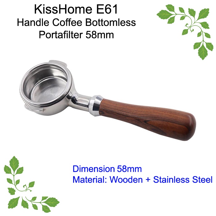 Kisshome E61 Handle Coffee Bottomless Portafilter 58mm