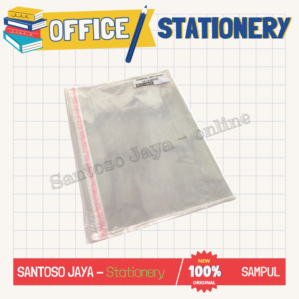 

Sampul Buku Tulis OPP BOXY - B5 - Sampul Plastik OPP Bening Boxi Repack
