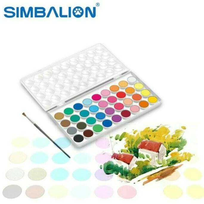 

[COD] Simbalion Watercolor Cake 36 Warna HEMAT Kode 1283