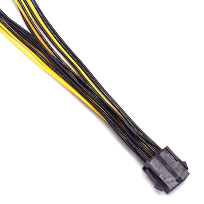 ➧ Kabel VGA 8 pin Female to dual 8 pin PCIE (6+2) Male kabel PCIE VGA ➢