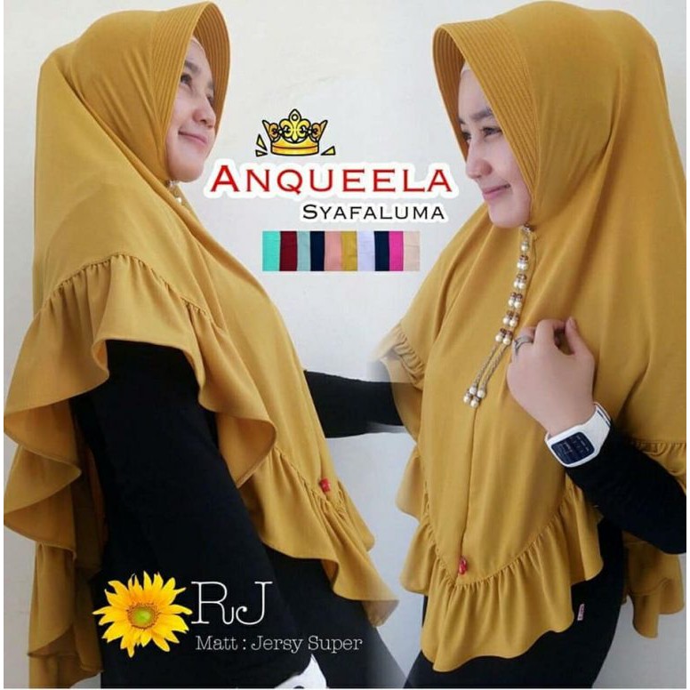 D ANATA Hijab Instan Khimar Mutiara - SG-KHIMAR-RJ-ANQUEELA
