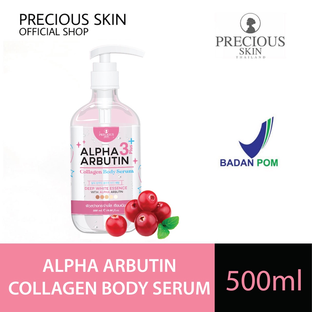 Alpha Arbutin 3Plus 10x Whitening Booster Collagen Body Serum Badan Original BPOM