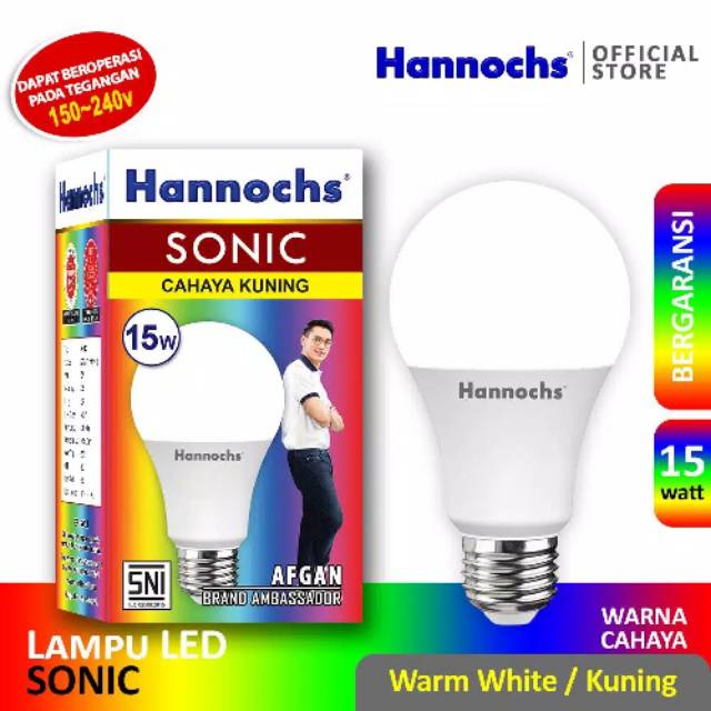 Lampu LED Hannochs Sonic 15w Cahaya Kuning