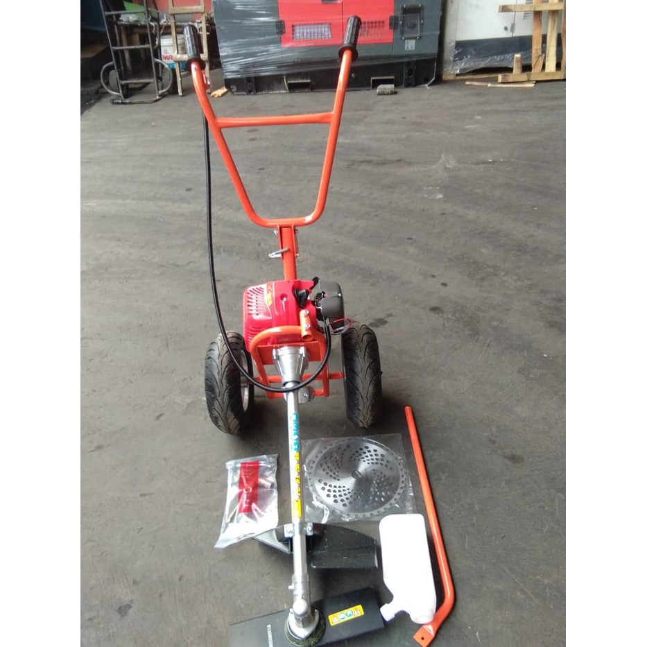 Mesin potong rumput dorong mini 3 roda/ mini lawn mower PROQUIP QBH 43