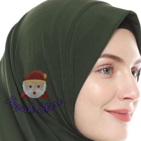 Terk1ni HIJAB SPORT NON PET OLAHRAGA VOLLY RENANG SENAM SPORTY JILBAB INSTAN JERSEY TANPA PETM4sih R