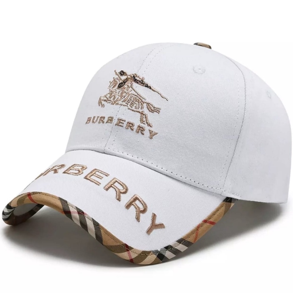 Topi Baseball Import Premium Polo Cap Burberry Pria Wanita Unisex