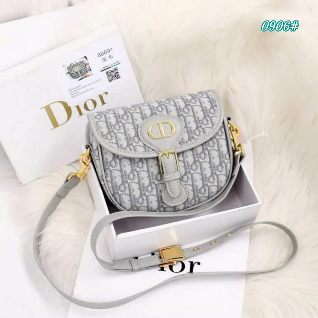 TAS WANITA D1OR OBLIQUE BOBBY MINI Box+Invoice+BubbleWrap+Noseri VERY GOOD