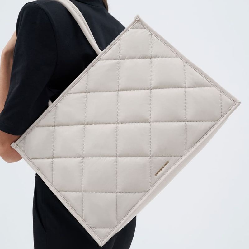 7.7 SALE | CK Celia Double Handle Quilted Tote Bag