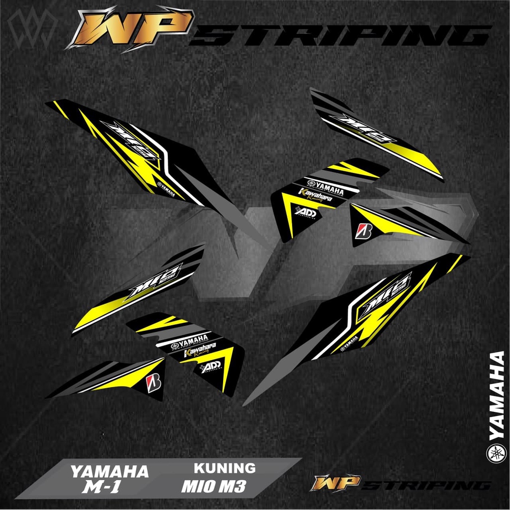 Stiker Striping MIO M3 / MIO Z / Sticker Variasi List Skotlet Motor Yamaha MIO M3 / MIO Z M-1