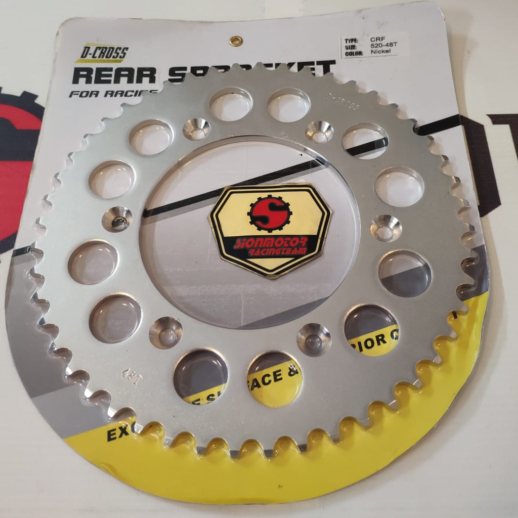 Gir Gear Belakang / Rear Sprocket 520 Honda CRF 150 520 -  48T D-Cross Nickel-4