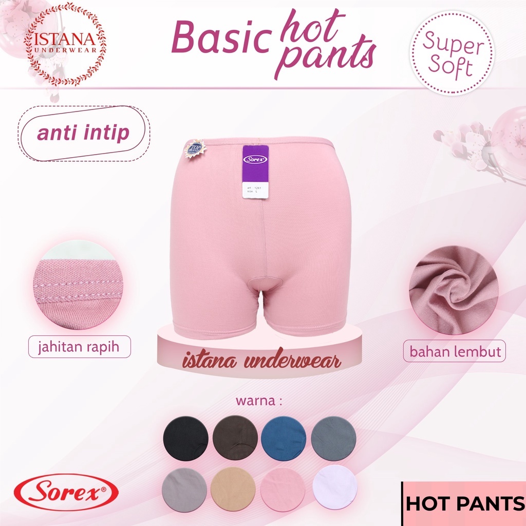 istana underwear Celana shot SOREX hot pants wanita anti nyeplak celana dalam segi empat lembut