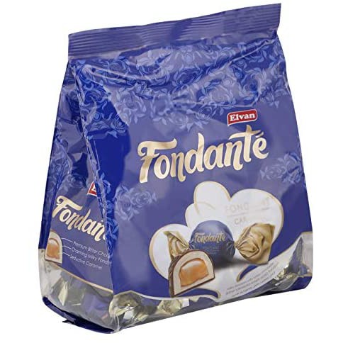 

Elvan Fondante Chocolate Caramel / Milk Cream Chocolate 400gr Coklat Turkey Chocolate Oleh2