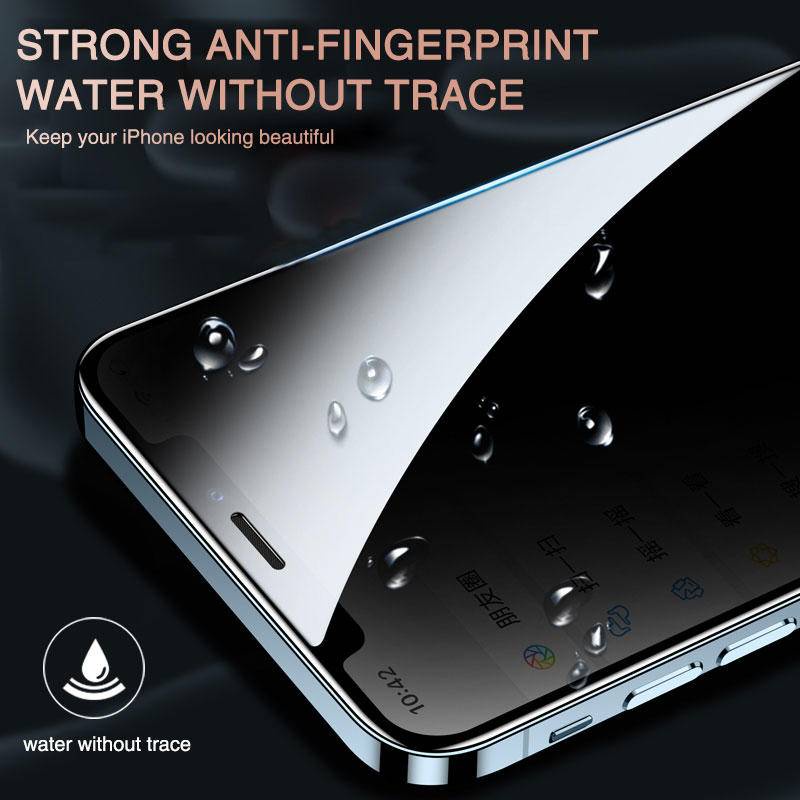 Pelindung Layar Tempered Glass Anti Spy Privasi 8K Untuk IPhone 14 13 12 Pro Max Mini 14 Plus 14 Pro 13Pro 12Pro