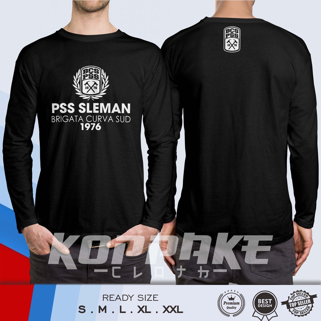 Kaos BCS PSS SLEMAN BRIGATA CURVA SUD v2 Lengan Panjang Baju Sport