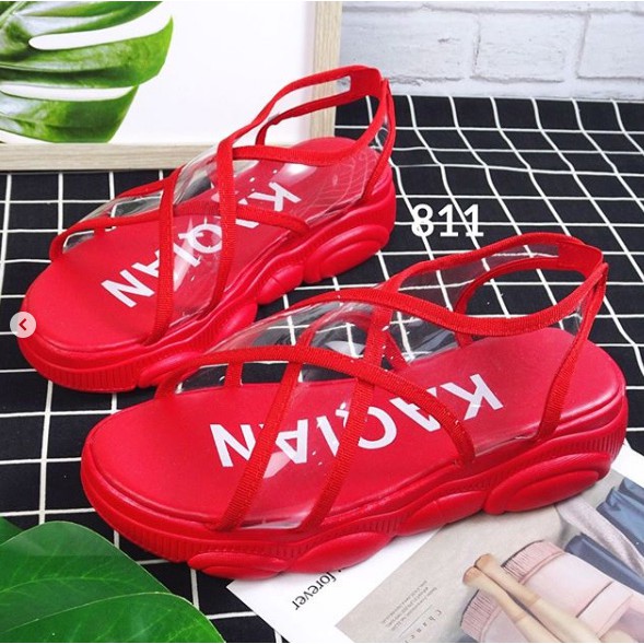 Wedges wanita E811 import realpict