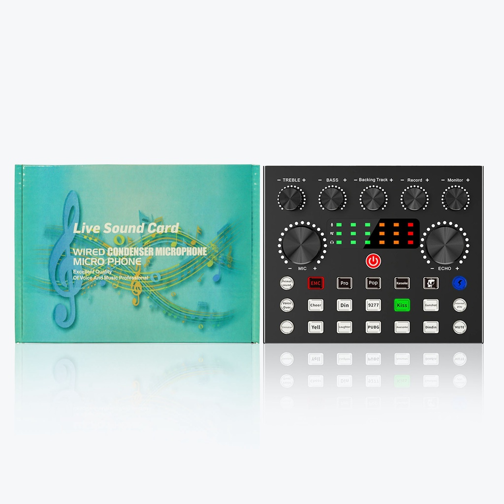 OneSOS Sound Card V8S | Sound Card V8S Plus Mixer SoundCard V8 MIXER Audio USB External Soundcard