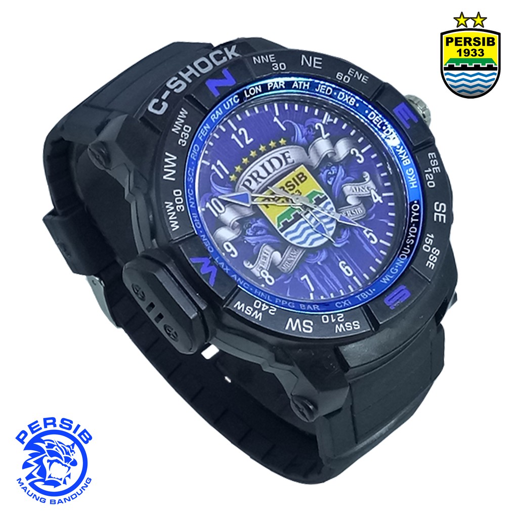 Jam Tangan QnQ Persib Outdoor List Biru