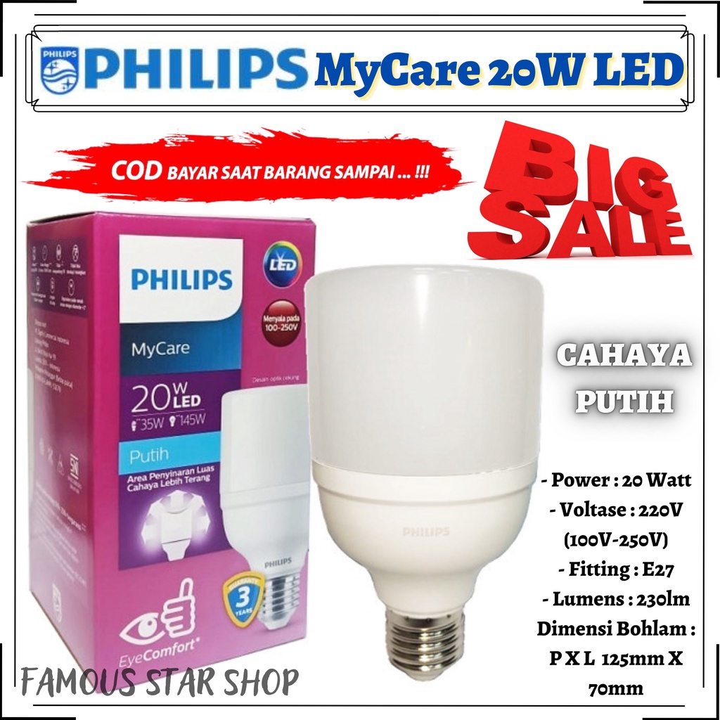 PROMO--Lampu LED Lampu Philip / Philips 20 Watt /17 Watt /13 Watt /11 Watt /9 Watt-Paling Terang Model Tabung / lampu led tabung // lampu philips // lampu tabung // lampu led //lampu TABUNG | FMS