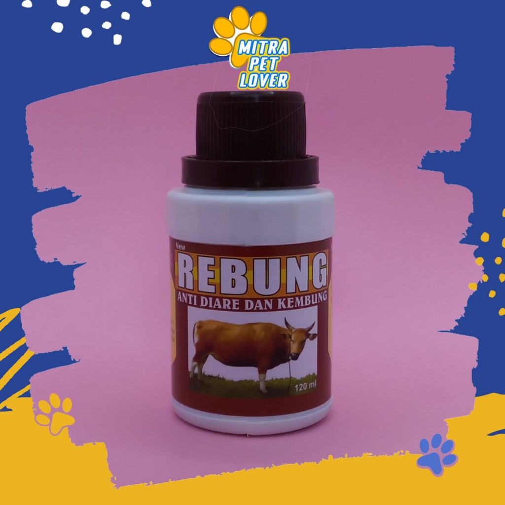 OBAT DIARE SAPI &amp; TERNAK - REBUNG SAPI 125 ML ORIGINAL - UNTUK KEMBUNG MENCRET BISA UNTUK KAMBING BABI KUDA DOMBA - PERBAIKI PENCERNAAN - MURAH ASLI - PET ANIMAL HEALTHCARE &amp; VETERINARY TAMASINDO KESEHATAN &amp; VITAMIN HEWAN BINATANG PELIHARAAN MITRAPETLOVER