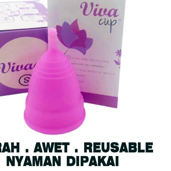 ➶ Menstrual Cup / Silikon Cup untuk Menstruasi 3 warna Tampon Pengganti Pembalut Softex Wanita ♠