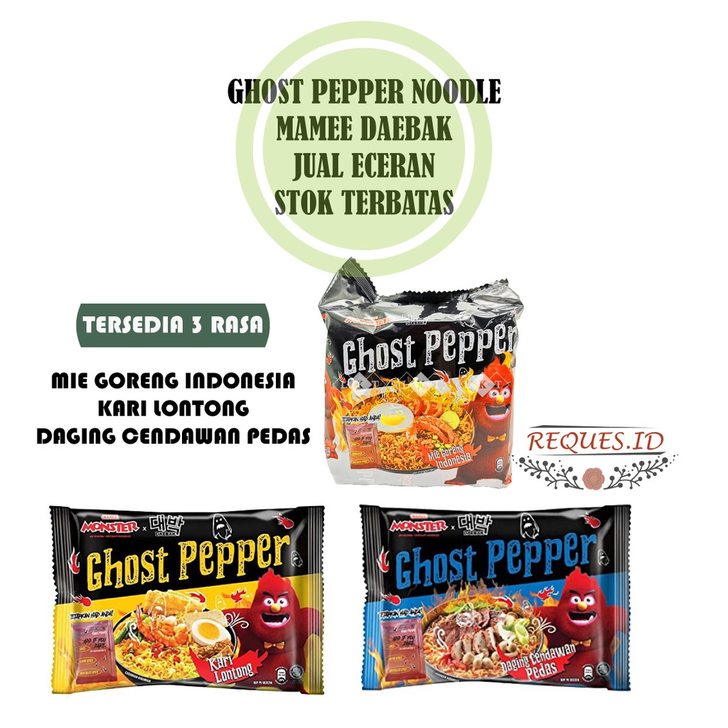 Jual PROMO MURAH BANGET!!! GHOST PEPPER RASA MIE GORENG INDONESIA, KARI