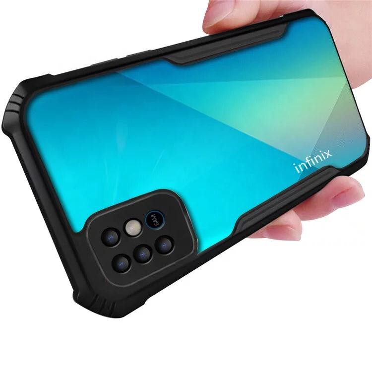 Hardcase Infinix Note 10 Pro NFC Crystal Airbag case Infinix Note 10 Pro NFC