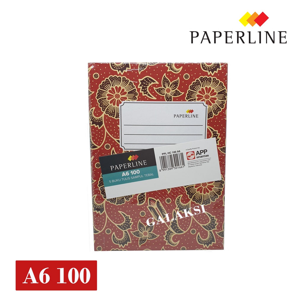 

BUKU HARD COVER A6 100 PAPERLINE