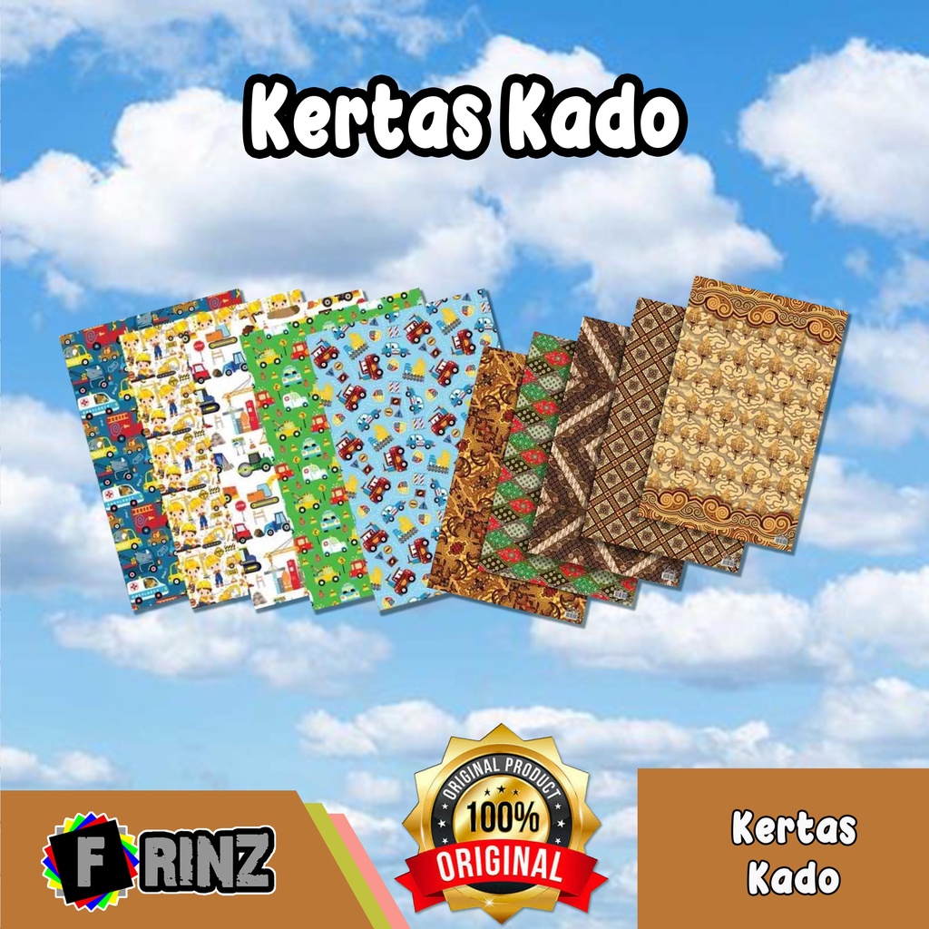 

ATK ~ Kertas Kado Gulungan( ISI 10 ) / Kertas Bungkus / Wrapping Paper