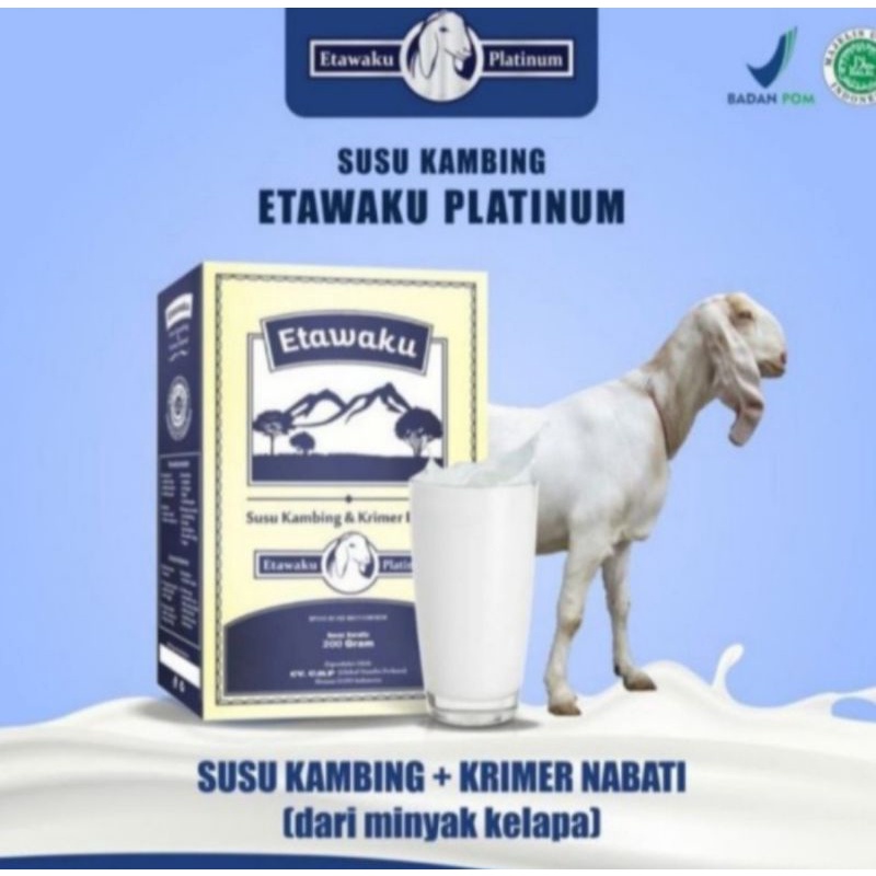 

Susu Kambing Bubuk Etawaku Platinum | Susu Kambing Plus Krimer Nabati | Etawa Ku Platinum Original