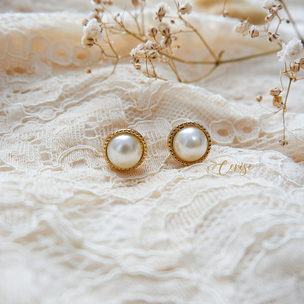 Gretta Earrings | Anting tusuk korea mutiara cantik aksesoris wanita korean style trendy stylish