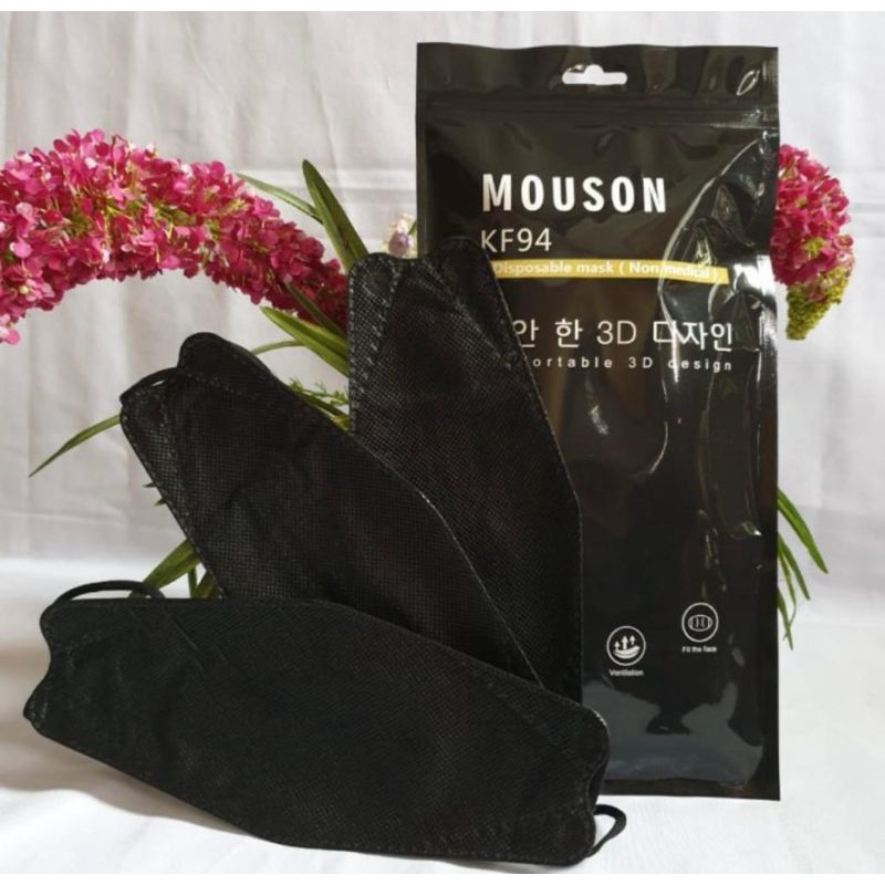 masker hitam kf94 mouson ziplock